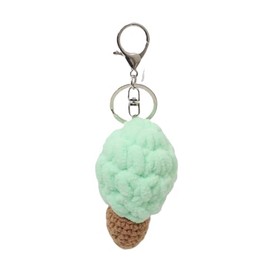 Wego Fluffy, Soft Cream, Plush, Key Chain, Pushing Purpose, School, Cute, Gift, Women's, green sonota