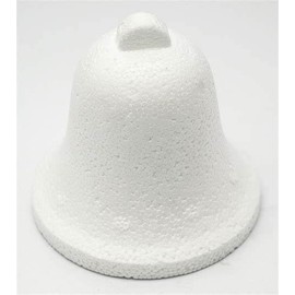 Polystyrene Bells, 70mm/7cm, Set of 3, White Styrofoam Foam for DIY Crafts, Christmas Tree Baubles, Hanging Pendants
