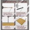 4 x Floating Shelf Brackets, Invisible Wall Shelf Brackets, Diameter