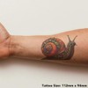 'Steampunk Snail' Temporary Tattoo - Water Resistant, Skin-Safe, Non-Toxic Transfer
