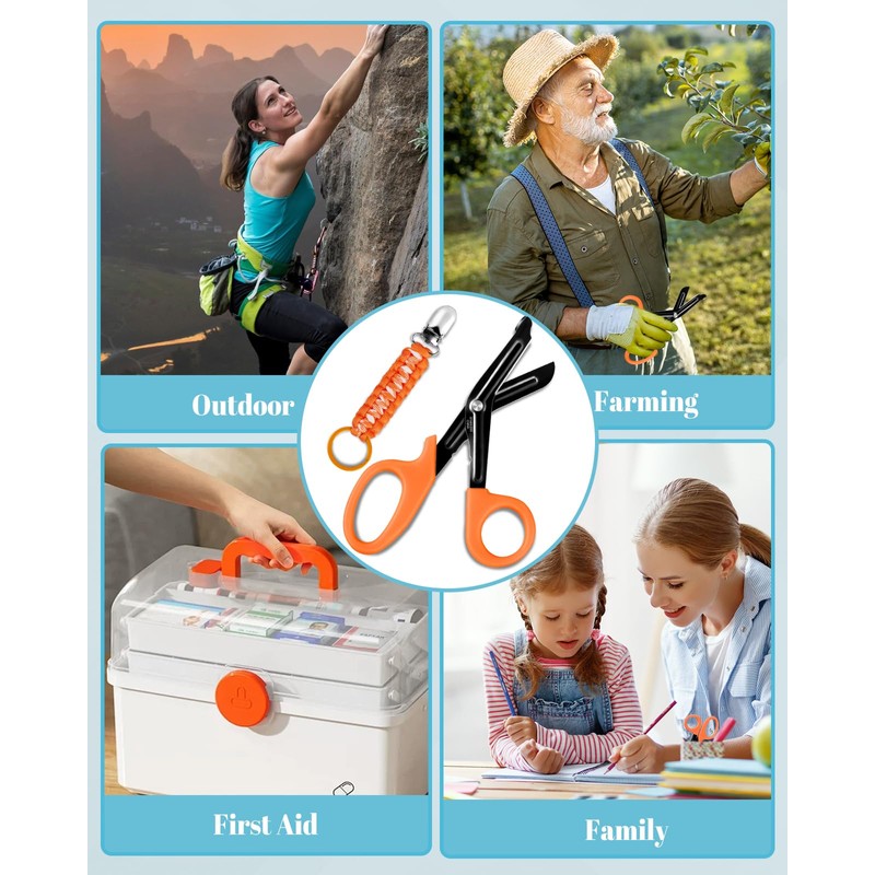 Plifal 7.36" Stainless Steel Nurse Scissors & Tape Holder -