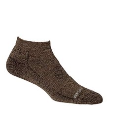 Bear Proof Merino Wool Heavy Weight No Show"Hot Springs" (Tan Black, Large 10-13)