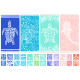 Vikumond Thin Turkish Beach Towel Lightweight Soft Cotton Extra Large XL Oversized Sand Free Sandproof Absorbent Quick Dry Towels Cloud Bath Pool Travel Compact Essentials Accessories for Adult Gifts