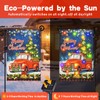 Solar Lighted Christmas Flag - 8 Modes Double Sided Tree