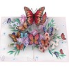 iGifts And Cards Pink Butterfly Paradise Pop-Up 3D Greeting Card