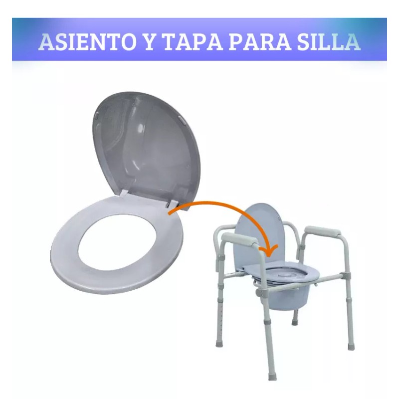 SuperConfort Asiento Y Tapa Para Silla Comodo Baño Repuesto
