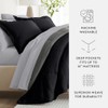LINENS & HUTCH Bedding Bundle, Reversible Microfiber Comforter Set and