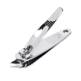 Sourcingmap Sharp Nail Clippers, Stainless Steel Slanted Edge Toenail Cutter Trim Fingernail Clipper for Women, Professional Toenail Clippers Manicure Tool for Men Thick Nails