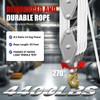 YATOINTO Rope Pulley Hoist with Metal Bearing 4400 LB, 8:1