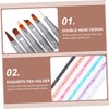 IWOWHERO 6Pcs Nail Art DIY Painting Pens Set Durable Manicure