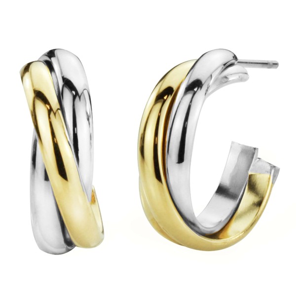 Traveller Creole Earrings Stainless Steel Various Colours, Stainless Steel, No