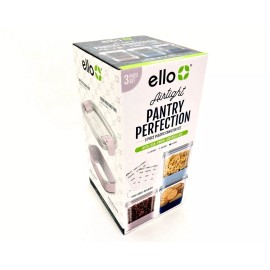 Ello 6 Piece Canister Set, Ello Airtight Pantry Perfection, 3 Canisters with lids