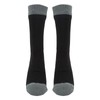 2 PCS Warm Waterproof Socks Double Layer Thickened Socks Sweat Absorbing Breathable for Mountaineering Cycling Skiing Black Grey