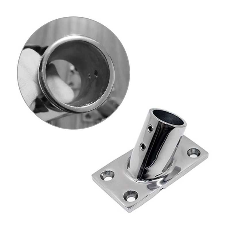 Stainless Steel Heavy Duty Boat Hand Rail Fitting, 60 Degree