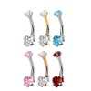 Pierced Owl - 14GA G23 Implant Grade Titanium Prong Set