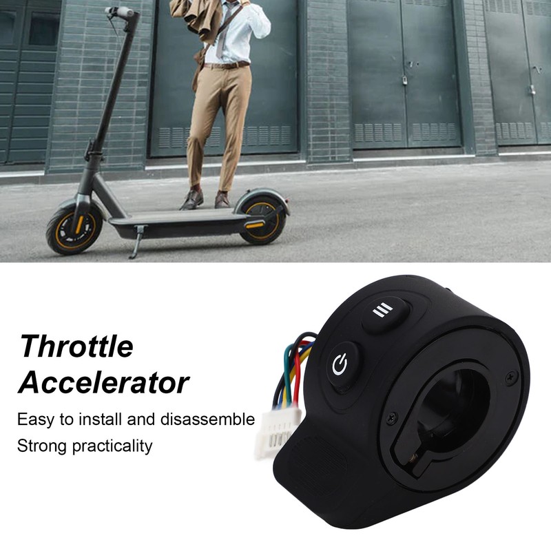 Throttle Accelerator Electric Scooter Finger Throttle Accessories Replacement Part Black