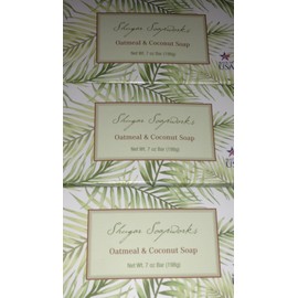 Shugar Soapworks Oatmeal & Coconut soap (pack of 3)