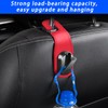 JNNJ Pack of 2 Car Headrests Leather Hanging Hooks, Car