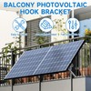 Pack of 4 Balcony Power Station Bracket Hooks, Solar Panel
