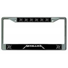 Metallica Chrome License Plate Frame
