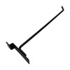 10" Slatwall Hook Panel Display Hooks, 1/4" Thickness Metal, Black