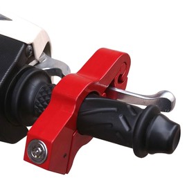 Motorcycle Lock Motorcycle Handlebar Brake Lever Lock Anti-Theft Vehicle Security (Red)