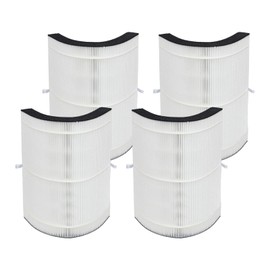 PUREBURG Replacement Filter Compatible with Blueair 3-in-1 T10i Air Purifier Small Room,4-Pack H13 HEPA Activated Carbon Air Clean Dust VOCs Odor