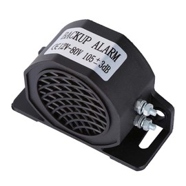 Alarma de Reserva de 105dB, Universal de 12-80V para Motocicleta y Coche, Impermeable, para Marcha Atrás y Seguridad, Diseño Compacto                 