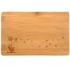 Samunshi® Wooden Board with Engraving Dandelion Bamboo Board Chopping Board