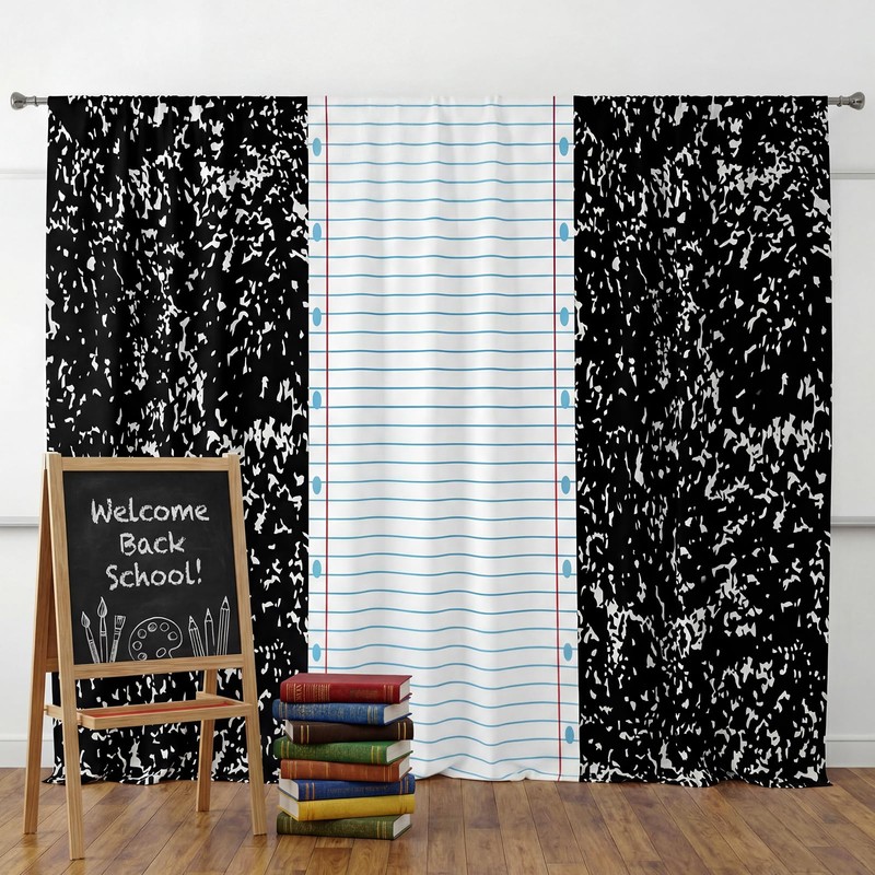 Boao Back to School Backdrop Notebook Paper Backdrop 79 x