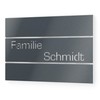 Graviers Design Door Sign Made of V2A Stainless Steel 215
