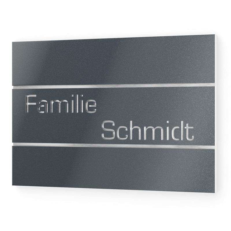 Graviers Design Door Sign Made of V2A Stainless Steel 215
