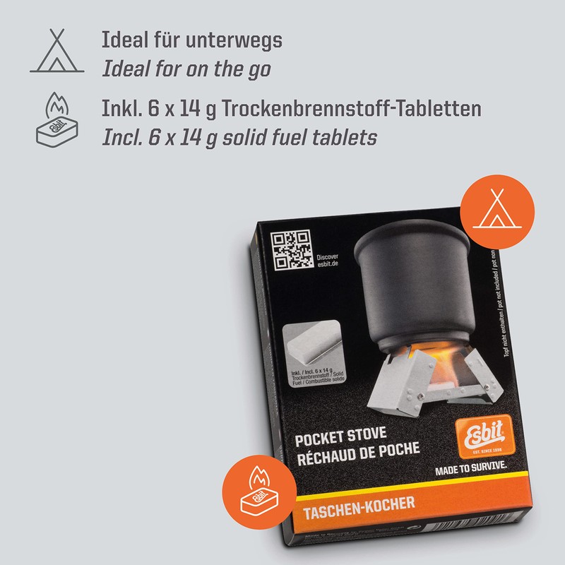 Esbit Pocket Stove - Made in Germany