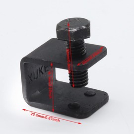 8Pcs Universal Car Auto Splash Guards Fitting Fixing Black U C Clamps Bolt On No Drilling Clips Mud Flaps For Car W/fender flange