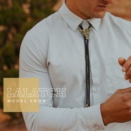 LALATCH 2 Pack Bolo Tie for Women Men, Western Bolo Tie Rodeo Cowgirl Cowboy Tie Bolo Ties Cowboy Accessories for Men Women, Bull