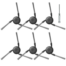 HoHumoca Pack of 6 Side Brushes Accessories for Dreame X40 Ultra, X40 Ultra Complete, X40 Master, X50 Ultra, X50 Ultra Complete, X50 Master, L40 Ultra, L50 Pro Ultra, for Mova P50 Pro Ultra