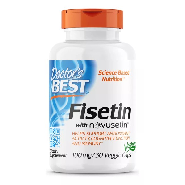 Doctor's Best Fisetin Fisetina 100mg 30 Capsulas Veganas