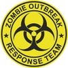 Zombie Outbreak Response Team Sticker Decal 4" x 4" Yellow and Black