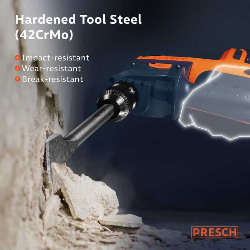 PRESCH SDS Plus Wide Chisel - Extremely Robust, Durable 40mm