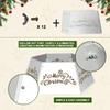 28" Christmas Tree Collar for Pencil Tree, Metal Tree Collar