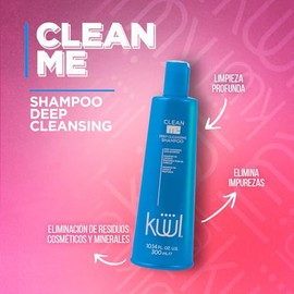 KÜÜL - Clean Me Shampoo Deep Cleansing 300 ml, para Cabello, Limpieza Profunda, Elimina Residuos, Cosméticos, Minerales e Impurezas, Restaura el Cabel