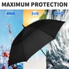 MRTLLOA 62/68/72 Inch Automatic Open Black Golf Umbrella, Extra Large