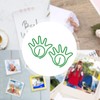 100pcs Paper Clips Innovative Cute Small Palm Shape Reusable Mini