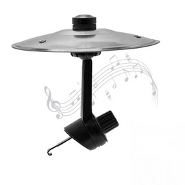 Car Cymbal Drum Accessories for Air Vent, 2 pcs Gold and Silver Drum Vehicle Accessories, Easy Installation, Funny Metal Musical Ornaments for Vent (Silver)