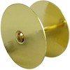 Hole Filler Plate, 2-5/8" Diameter, 1-Inch and 2-Inch Connecting Screws, Polished Brass by Stone Harbor Hardware
