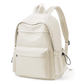 HYC00 School Backpack Womens,Unisex Casual Daypack School Bags for Teenage Girls Secondary School College Backpack Laptop Backpack for School Girl Boy Travel Rucksack for Women Bookbag,Beige