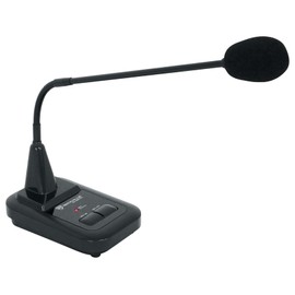 Rockville CH-MIC70 Push to Talk Commercial Gooseneck Paging Microphone w/Chimes