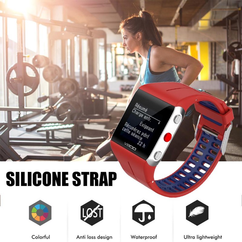 Silicone Watch Bands Replacement Bands Soft Comfortable Dual Color Watch