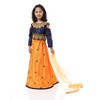 Ashwini Traje Salwar bordado de poliéster para niña con falda