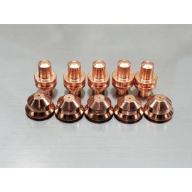 PlasmaDyn Snap On Plasma Cutter Parts Fits YA-2230 YA-2120 334 277 278 279 280 908 512 087 - 10 x Electrodes + Nozzles
